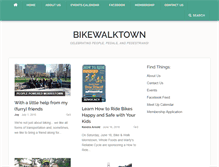 Tablet Screenshot of bikewalktown.org